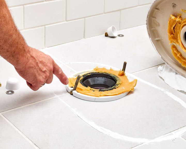 understand the steps for installing a toilet