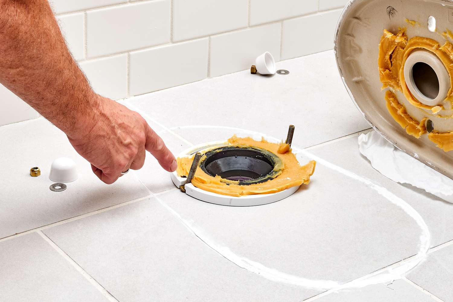 understand the steps for installing a toilet